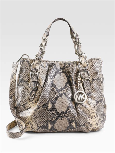 michael kors python bag|python leather handbags dubai.